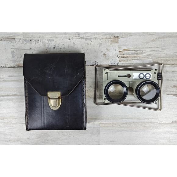 VTG SRPI MORIN Stereoscope Viewer W/Case Cartography Optics Tool FRANCE RARE - Picture 1 of 10